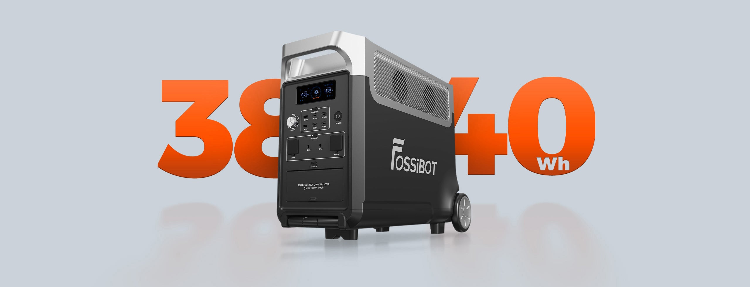 【ほぼ新品】FOSSiBOT ポータブル電源  F3600 大容量 3840Wh