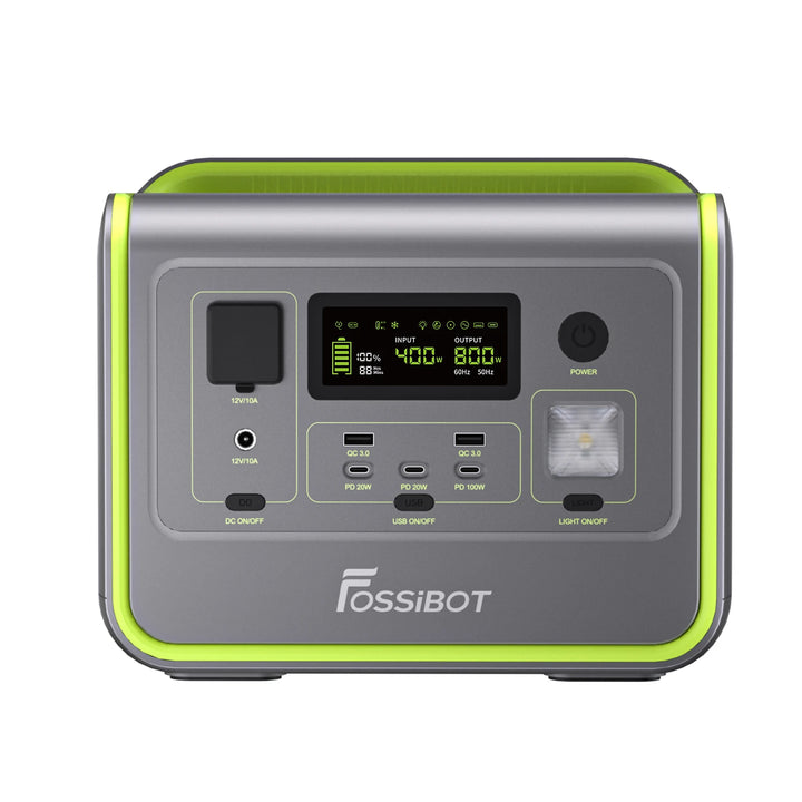 FOSSiBOT F800ポータブル電源 | 防災推奨・車中泊・キャンプ